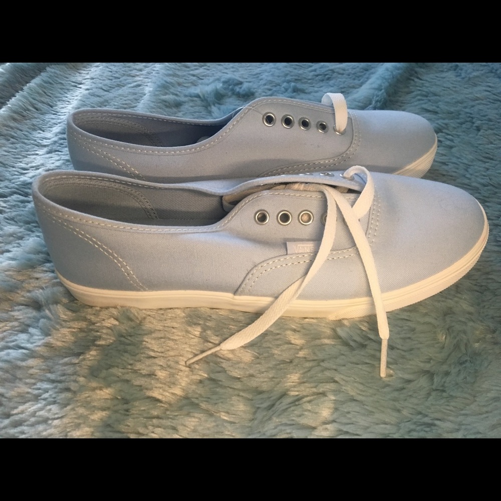 BabyBlue Lace up Vans brand new